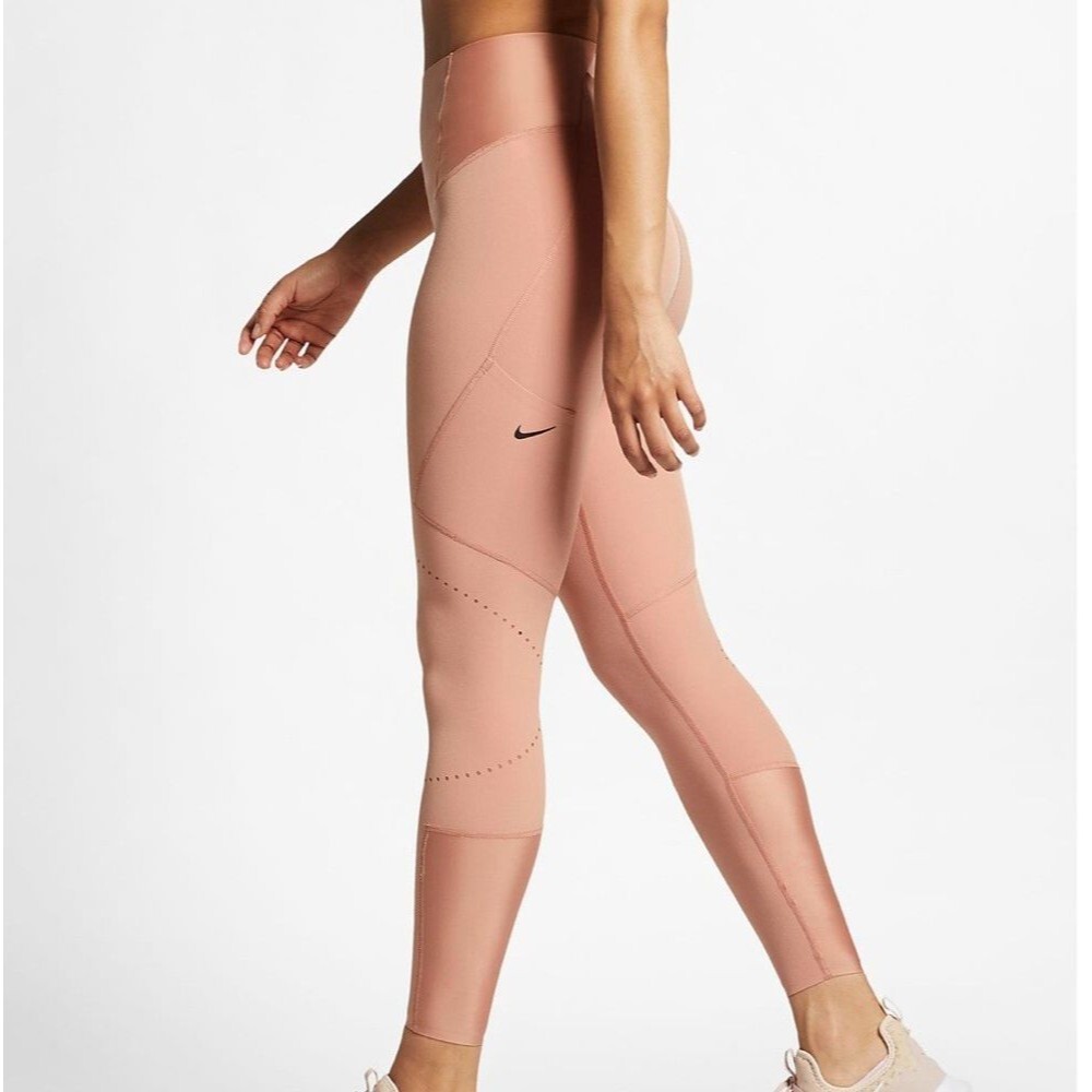 Nike Tech Pack Power Pocket LUX Training Tights Pants Blush Pink Women's Small - Picture 1 of 11